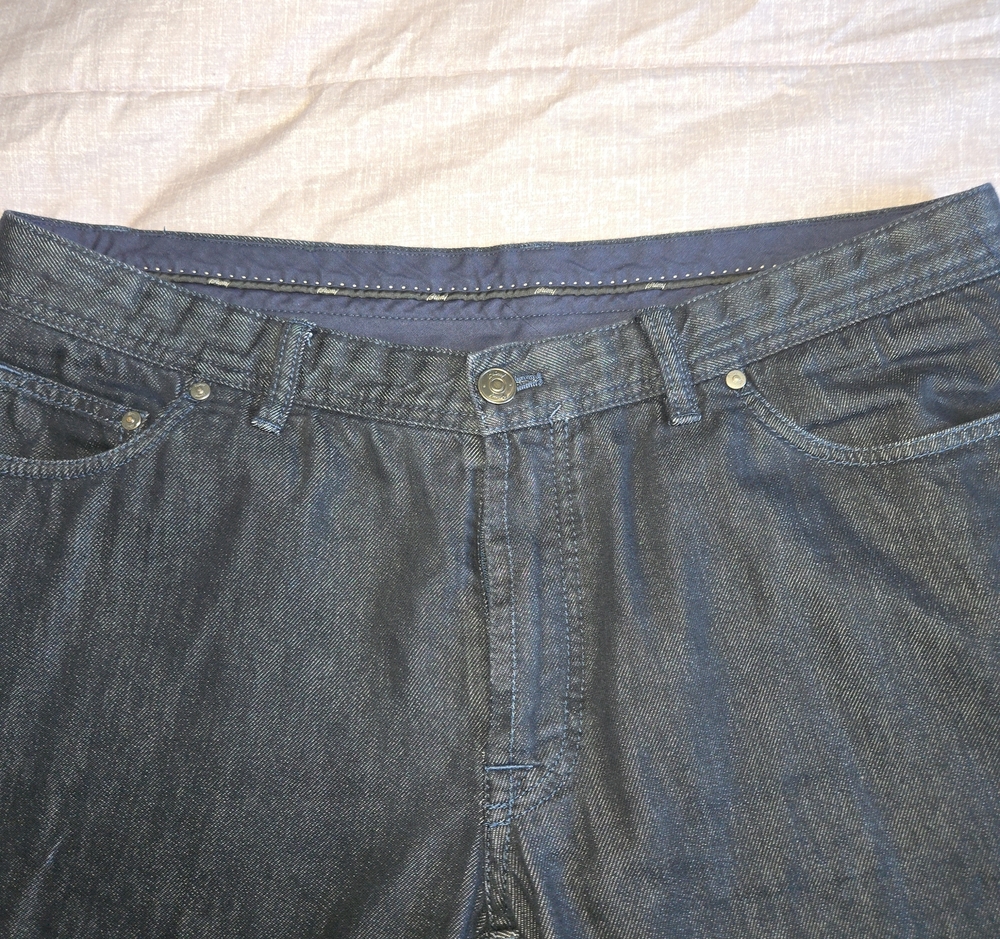 Brioni Men's Dark Blue Relaxed Jeans